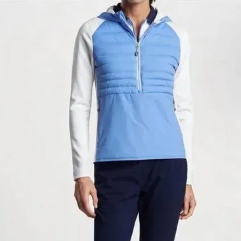 NWT Peter Millar Hooded Merge Pullover Golf Jacket
